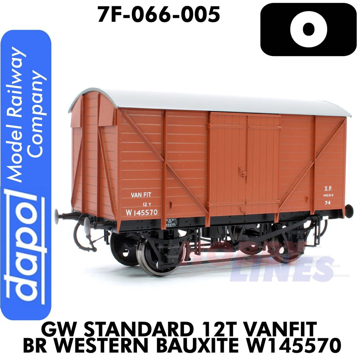 GW Standard 12T Vanfit BR Western Bauxite W145570 | Dapol | 7F-066-005