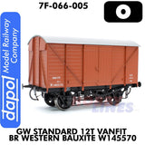 GW Standard 12T Vanfit BR Western Bauxite W145570 | Dapol | 7F-066-005