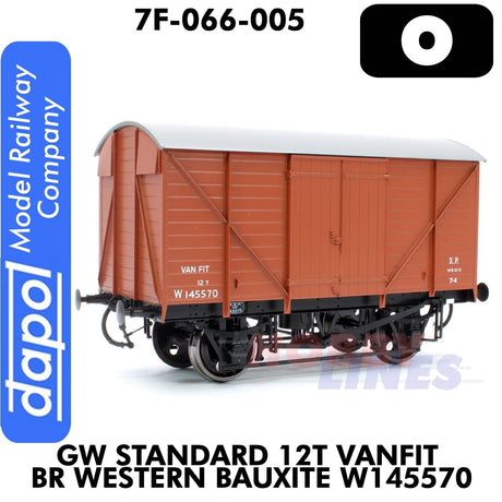 GW Standard 12T Vanfit BR Western Bauxite W145570 | Dapol | 7F-066-005