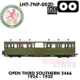 Open Third Southern 2466 1924-1935 - DCC - 1.435 OO | Lionheart Trains |  LHT-7NP-002D
