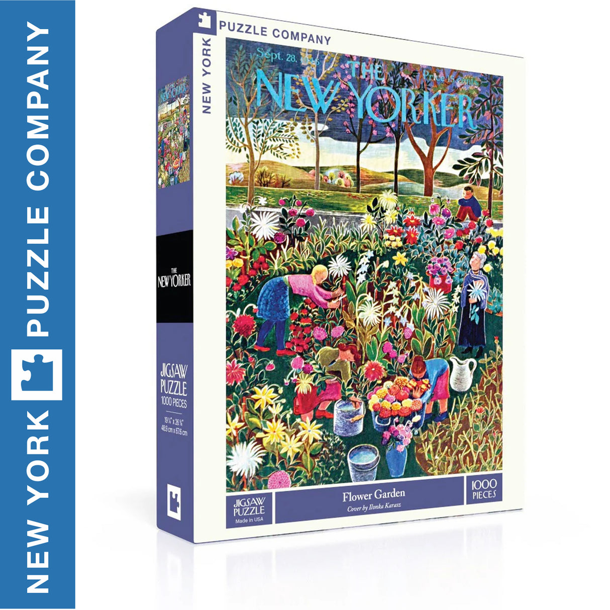 FLOWER GARDEN New York Puzzle Company 1000pc Jigsaw 