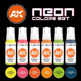 Neon Colours Set - 3G Acrylic Paint x 6  | AK interactive | AK11610