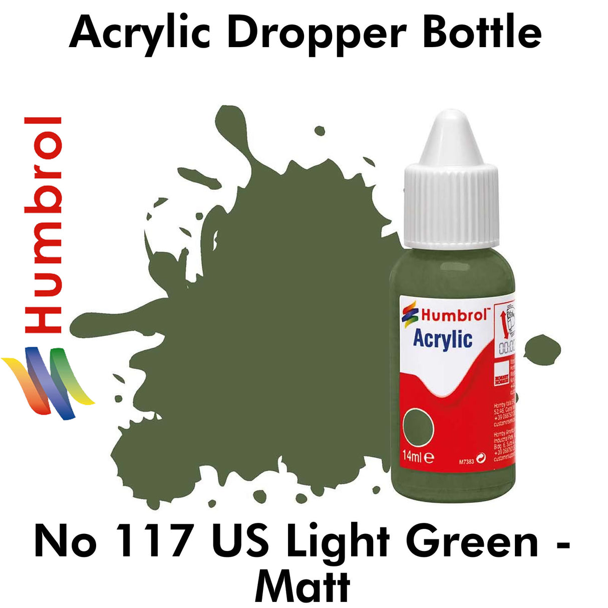 Acrylic Dropper - No 117 US Light Green - Matt