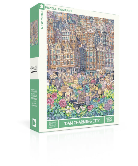 DAM CHARMING CITY New York Puzzle Company 1000pc Jigsaw 