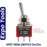 SWITCH SPDT 2 position ON - ON Miniature Changeover 5pk electronics EXPO A28012