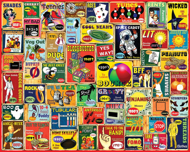Slang We Used - 1000pc Puzzle | White Mountain | 1885pz