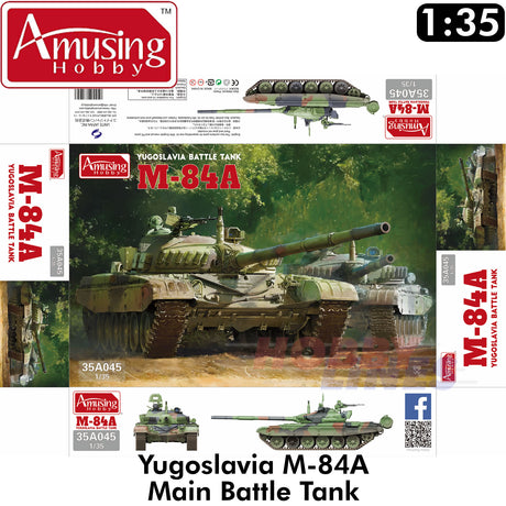 M-84A Yugoslavia MBT Main Battle Tank 1:35 Amusing Hobby 35A045