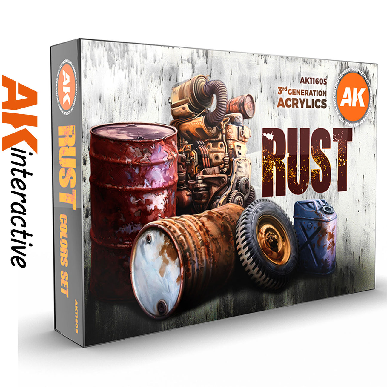 Rust - 3G Acrylic Paint x 6 | AK interactive | AK11605