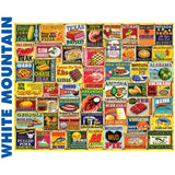 *Damaged box* Iconic State Foods - 1000pc Jigsaw Puzzle | White Mountain | 2021pz