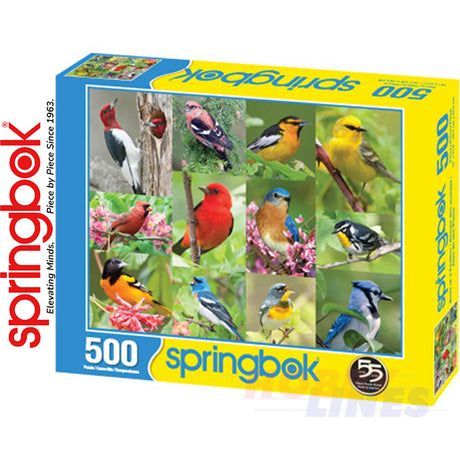 BIRDS OF A FEATHER 500 piece SPRINGBOK Jigsaw Puzzle Random Cut Super Deluxe