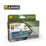 ATOM BEGINNERS SET SHIPS Vol.1 -  6 x 20ml Acrylic Paint | Ammo by Mig Jimenez 