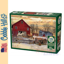 Load image into Gallery viewer, Winter on the Farm Cobble Hill puzzle 1000pc CH40027
