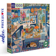 eeBoo BLUE KITCHEN 1000 pc Square Jigsaw Puzzle Super Deluxe PZTBUK