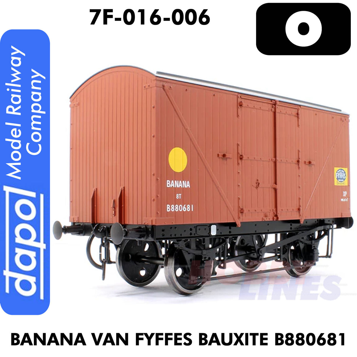 Banana Van Fyffes Bauxite B880681 - Wagon | Dapol | 7F-016-006