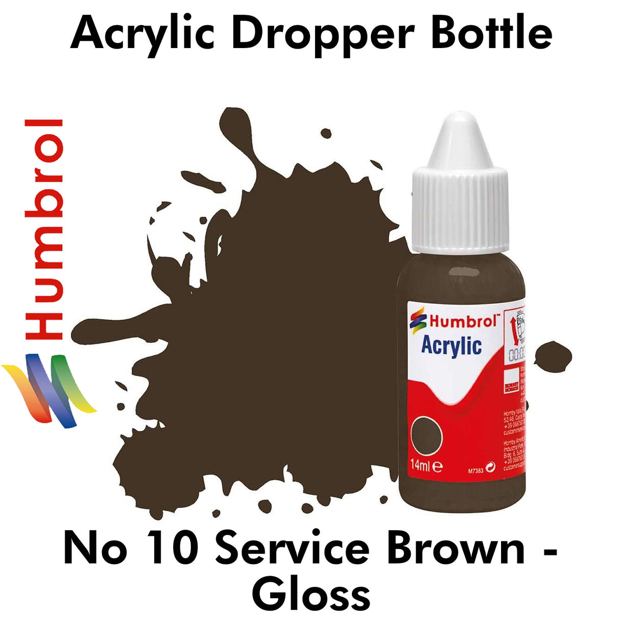 Acrylic Dropper - No 10 Service Brown - Gloss | Humbrol | DB0010
