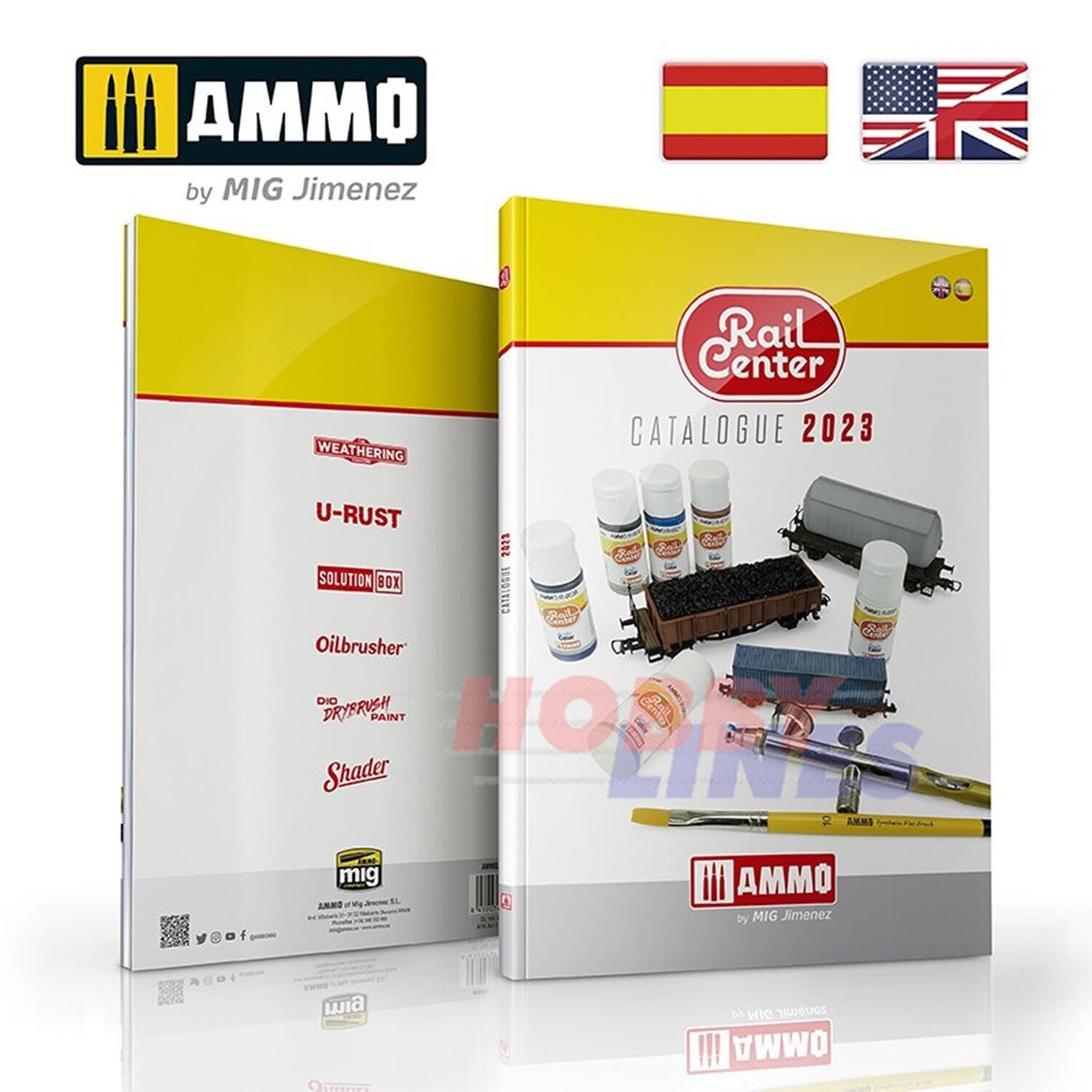 AMMO RAIL CENTRE Catalogue 2023 112pages Full Colour Modelling Book Mig R-8305