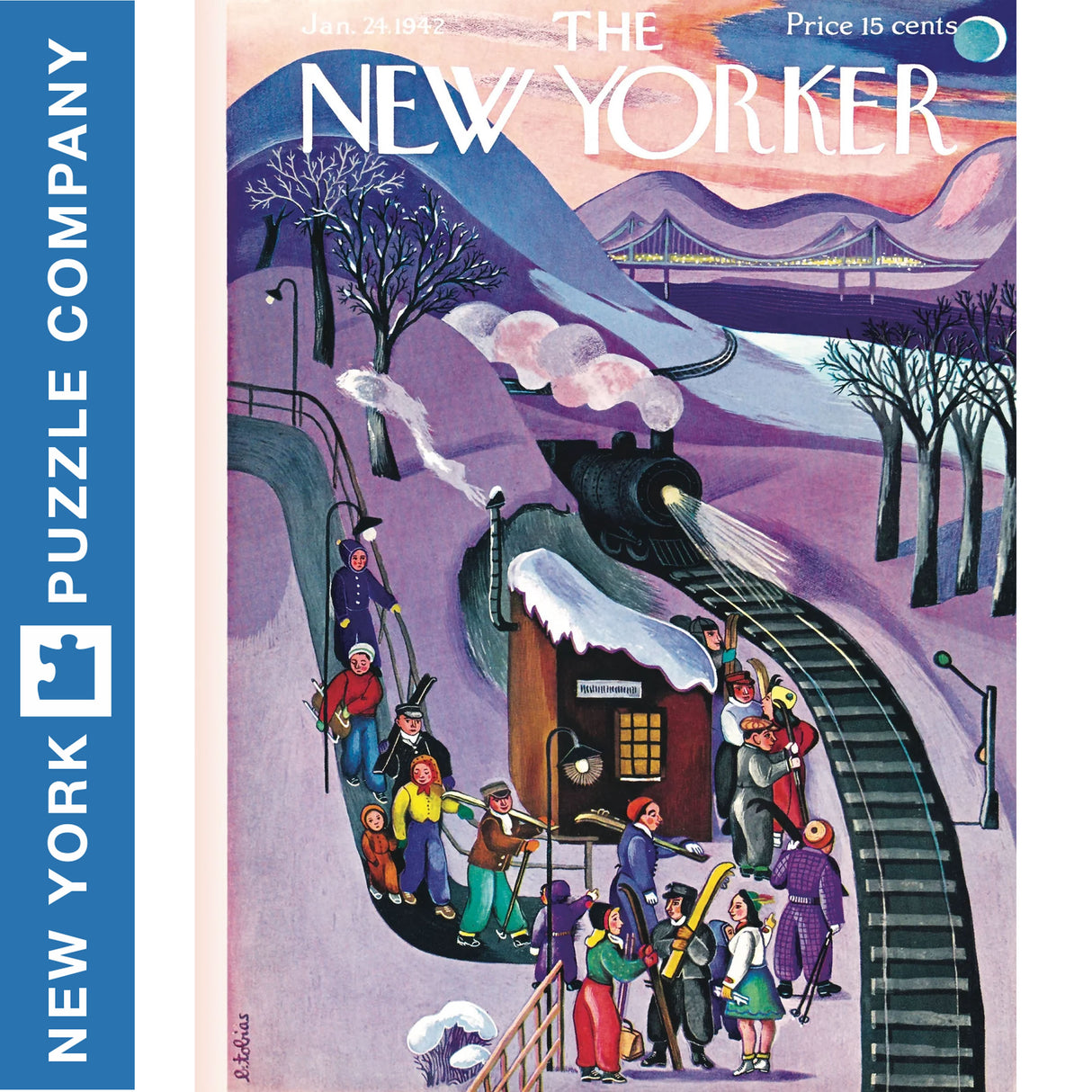 Skiing Express 500pc Jigsaw | New York Puzzle Company |  NPZNY2443