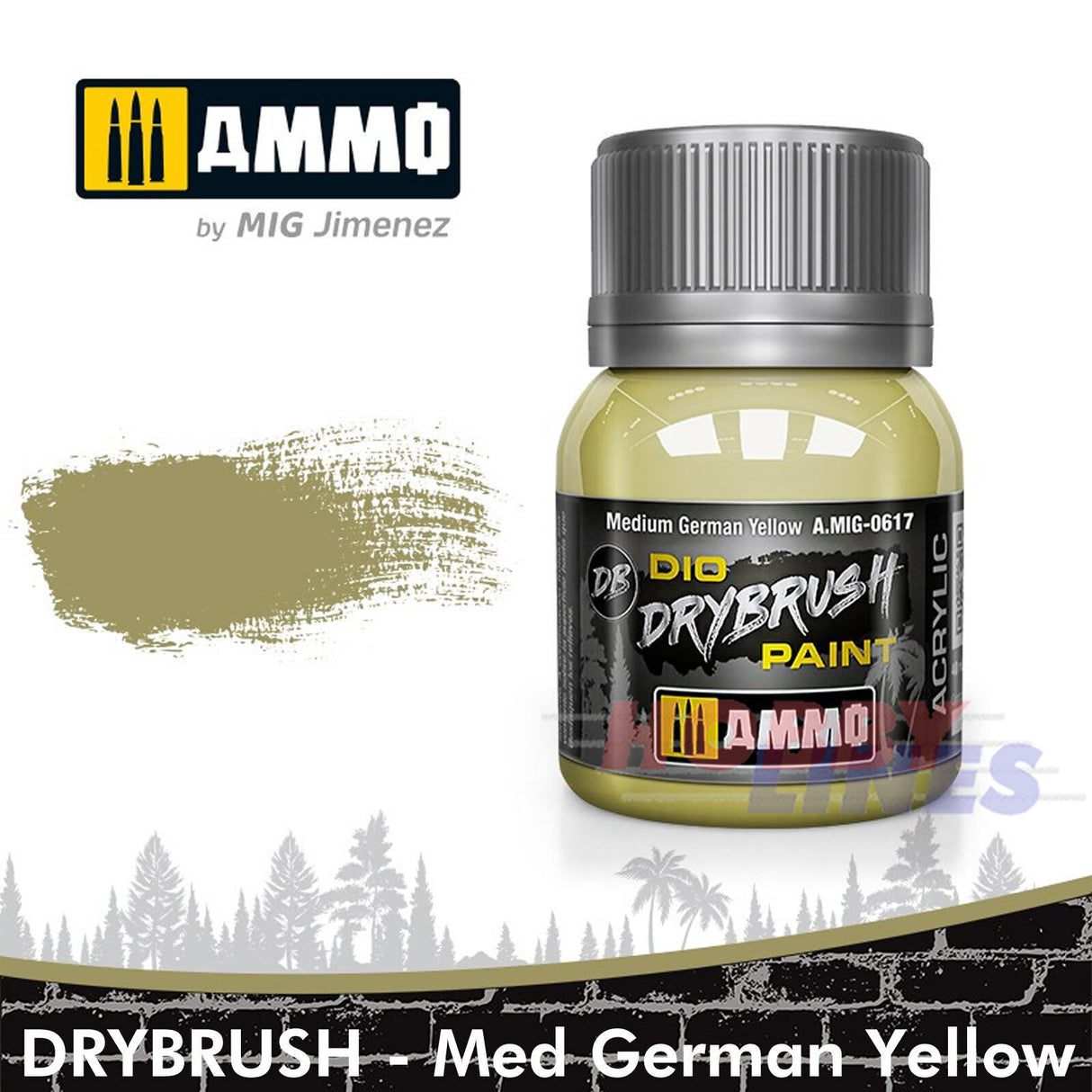 Ammo DIO DRYBRUSH PAINT 40ml Full Range Colours Acrylic Mig Jimenez