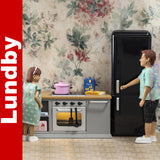 KITCHEN COOKER & FRIDGE with Lighting LUNDBY Doll House Furniture 60-6055-00