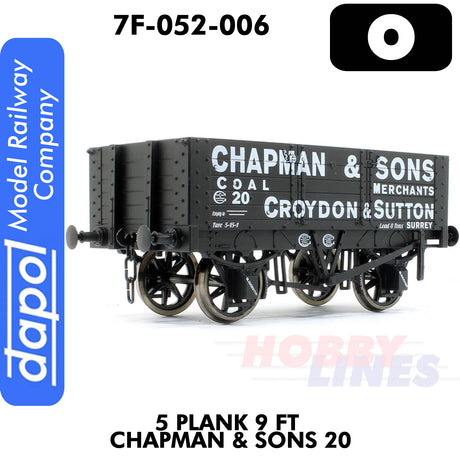 5 Plank 9 Ft Chapman & Sons 20 - Wagon |  Dapol |  7F-052-006