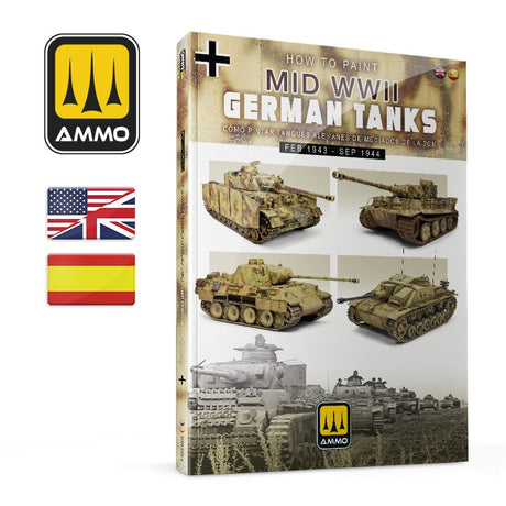 How to paint Mid WWII German Tanks (FEB 1943 - SEP 1944) (Bilingual) | Ammo by Mig Jimenez | MIG6303