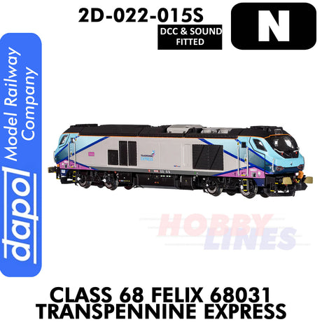 Class 68 Felix 68031 Transpennine Express - DCC & Sound | Dapol | 2D-022-015S