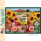 Sunflower Farm COBBLE HILL 1000pc jigsaw puzzle 40208