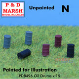 Oil Drums x 15 - Unpainted | P&D Marsh | B496