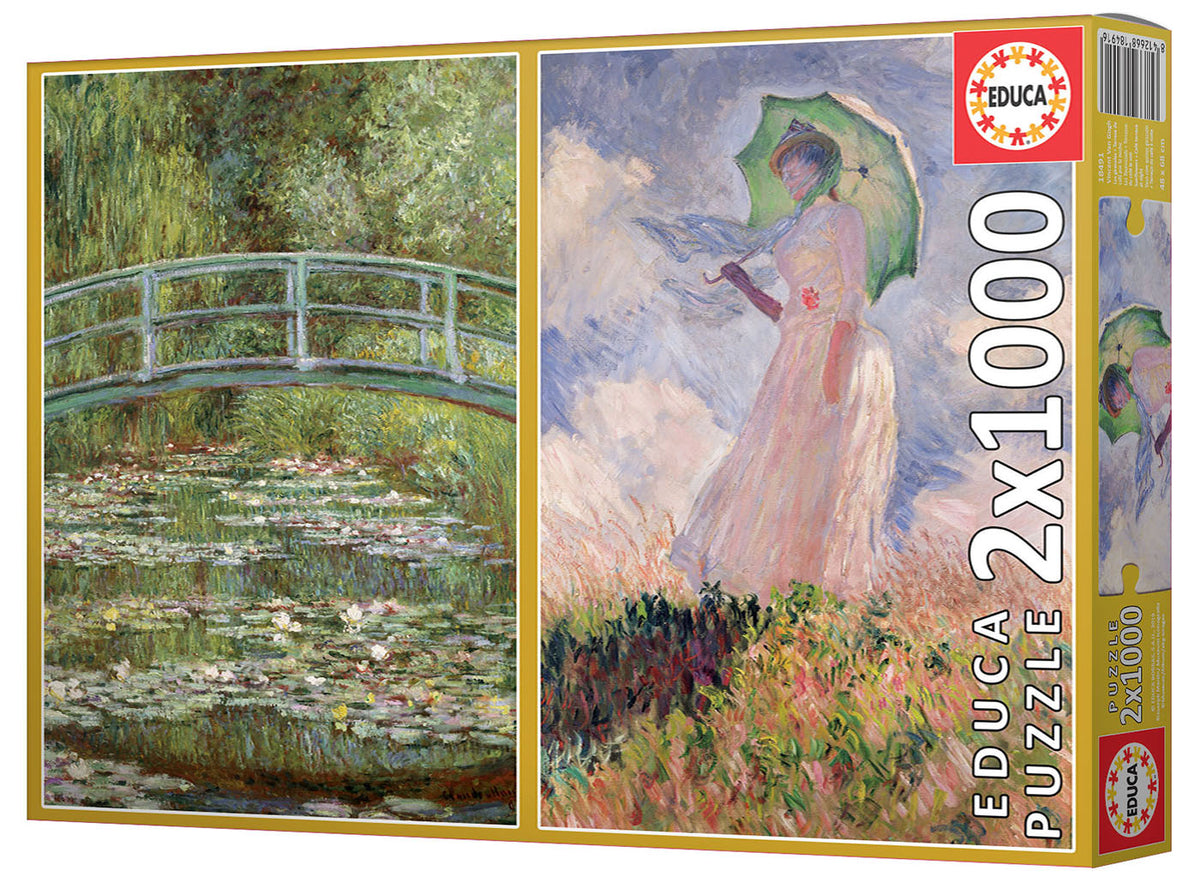 Monet 2 x 1000 Piece Jigsaw Puzzles | Educa | 19270
