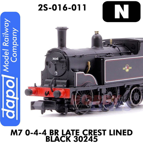 M7 0-4-4 BR Late Crest Lined Black 30245 | Dapol | 2S-016-011