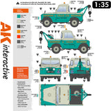Land Rover 88 - Series IIA Crane - Tow Truck - Model Kit | AK interactive | AK35014
