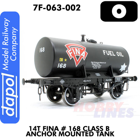 14T Fina #168 Class B Anchor Mounted Tank | Dapol | 7F-063-002
