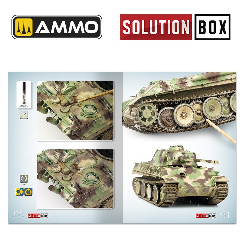 HOW to PAINT WWII German Late War Vehicles SOLUTION BOOK 23 65 pages | Ammo by Mig Jimenez 