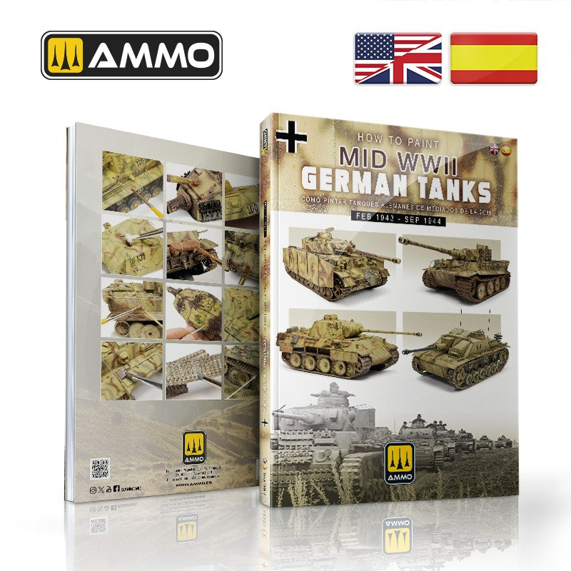 How to paint Mid WWII German Tanks (FEB 1943 - SEP 1944) (Bilingual) | Ammo by Mig Jimenez | MIG6303