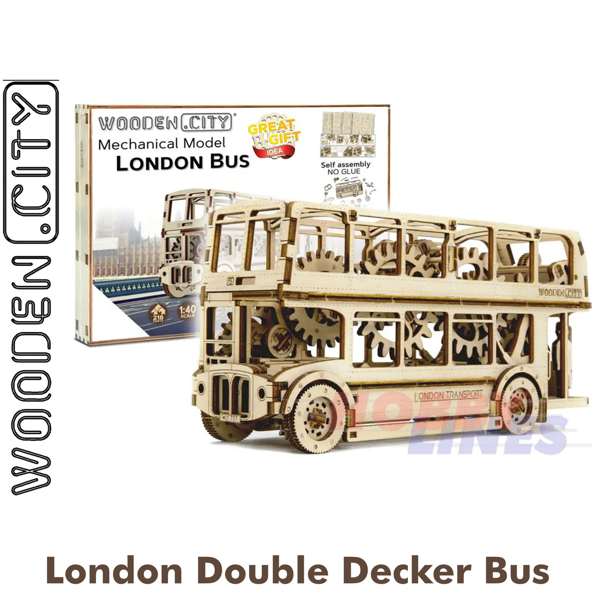 London Double Decker - 3D Puzzle | Wooden City | WR303