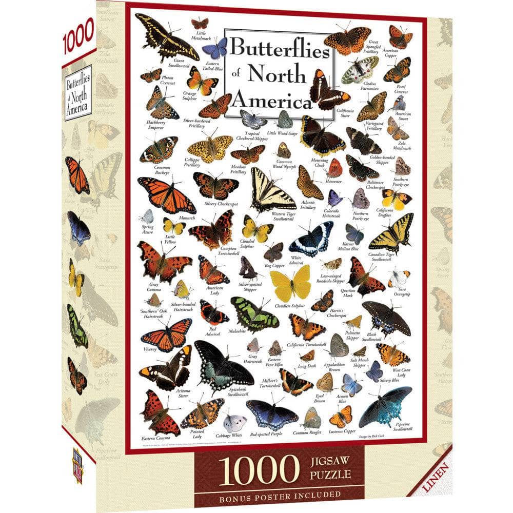 Butterflies of North America - 1000pc Puzzle | Masterpieces | MSP-71971.01