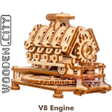 V8 Engine - 3D Puzzle | Wooden City | WR316