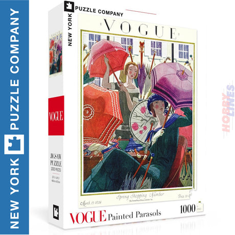 PAINTED PARASOLS New York Puzzle Company 1000pc Jigsaw 