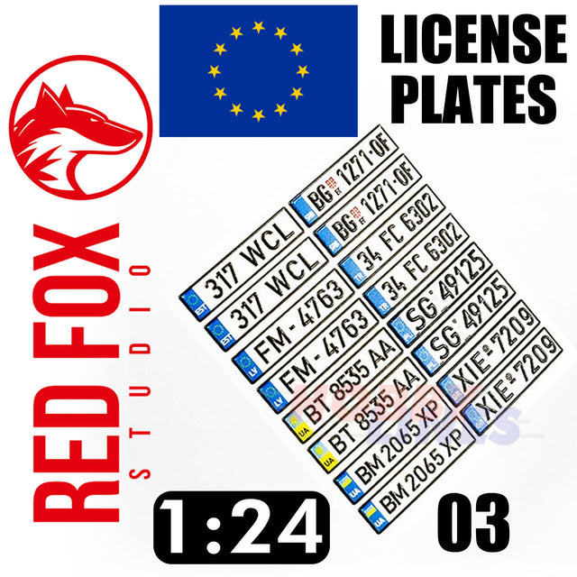 1/24 European Lincense plates vol.03