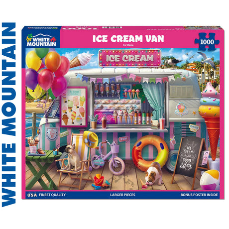 Ice Cream Van - 1000pc Jigsaw Puzzle | White Mountain | 2043pz