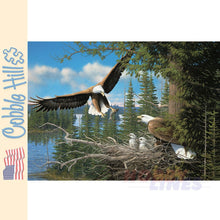 Load image into Gallery viewer, Nesting Eagles Cobble Hill puzzle 1000pc CH40173
