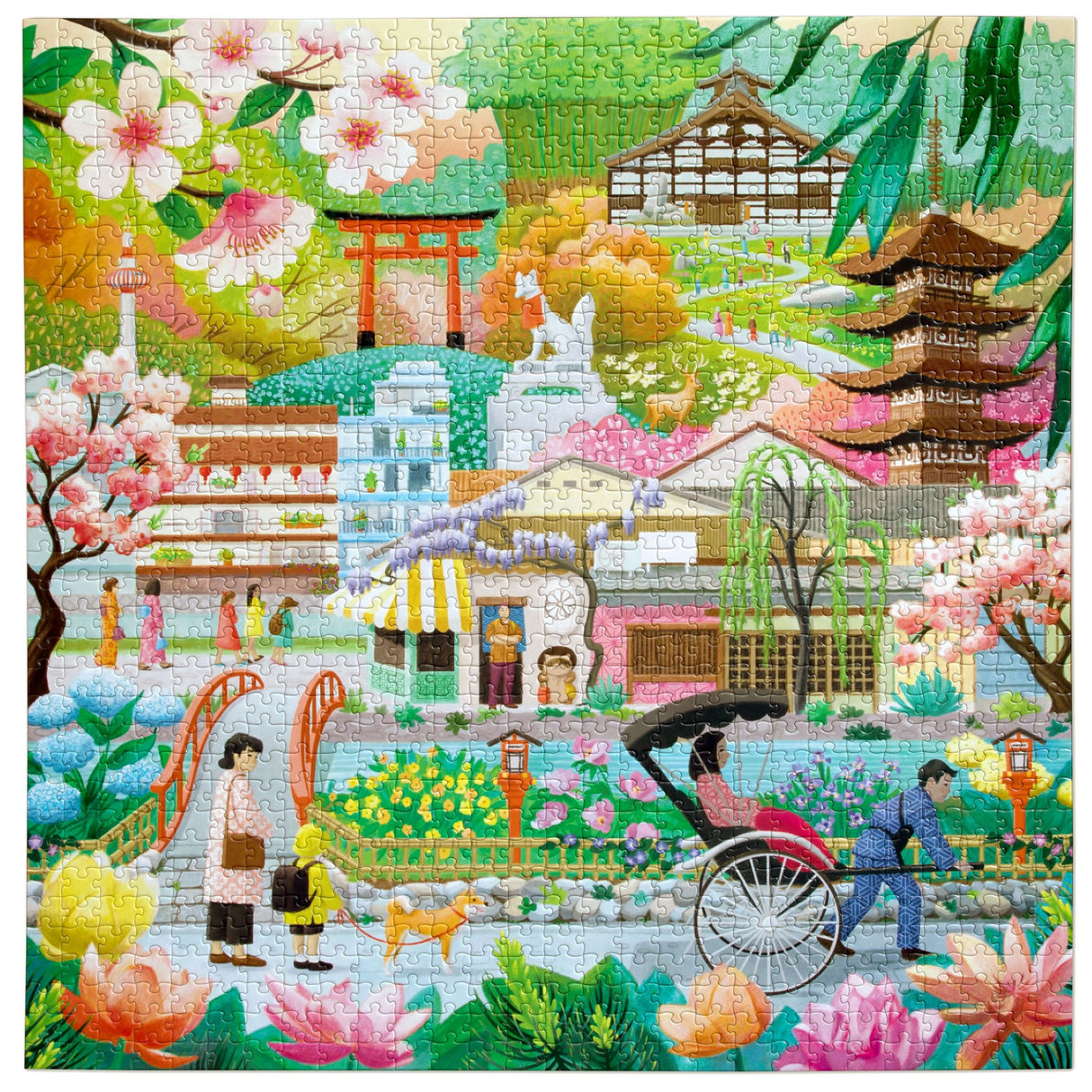 Seasons in Kyoto 1000pc Puzzle | eeBoo | PZT696