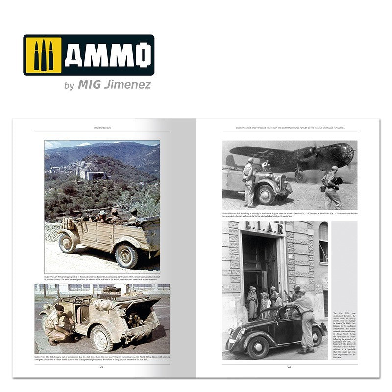 ITALIENFELDZUG – German Tanks and vehicles 1943-1945 Vol. 4 (English) | Ammo by Mig Jimenez | MIG6267