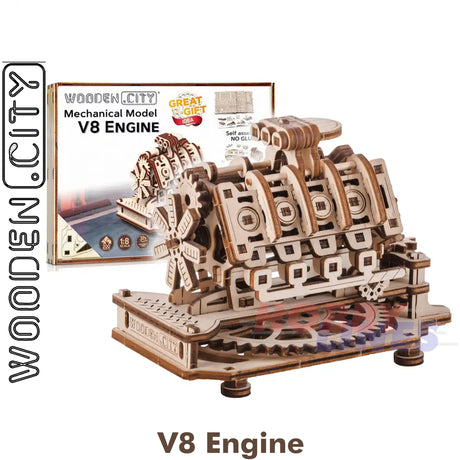 V8 Engine - 3D Puzzle | Wooden City | WR316