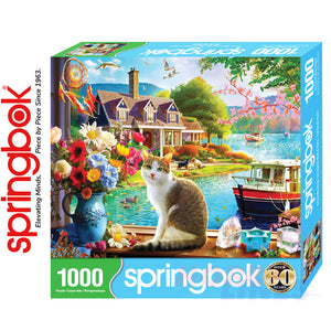 CRISP MORNING 1000 piece SPRINGBOK Jigsaw Puzzle Random Cut Super Deluxe