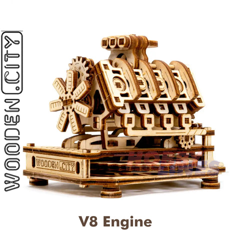V8 Engine - 3D Puzzle | Wooden City | WR316