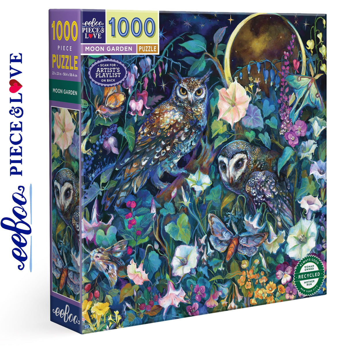 Moon Garden 1000 pc Puzzle | eeBoo | PZT726