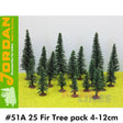 #51A Fir Tree Pack - 4 - 12cm - 25 Pack | Jordan | 59560