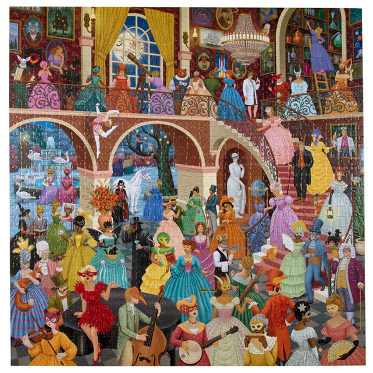 eeBoo ALCHEMISTS MASQUERADE 1000 pc Square Jigsaw Puzzle Super Deluxe PZT110