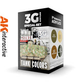 3G Special Set - WW1 German Tank Colours - 4 x 17ml Acrylic Paint  | AK interactive | AK11686